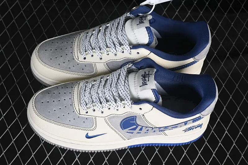 All categories Nk Air Force 1 Air Force series Nk Air Force 1 Low Air Force low-top Nike Air Force 1'07 Low Stussy co-branded double parquet blue hook Air Force 1 low-top casual sneakers XL1979-123